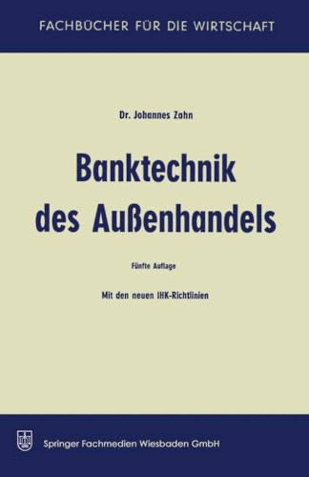 Banktechnik des Aussenhandels