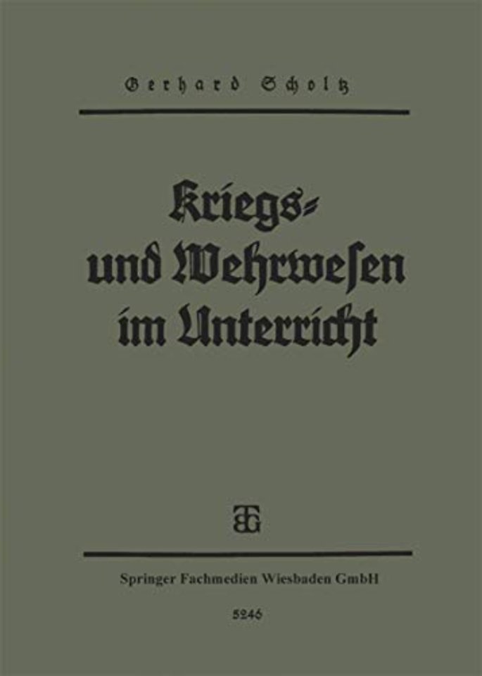 Kriegs- und Wehrwesen im unterricht