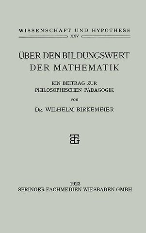 Über den Bildungswert der Mathematik