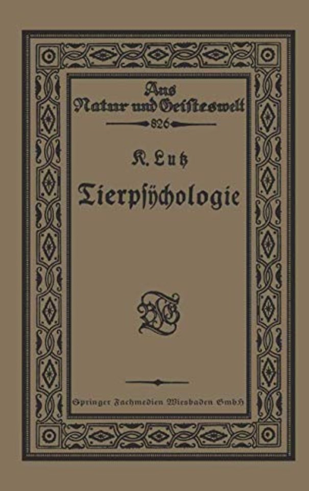 Tierpsÿchologie Eine Einführung in die vergleichende Psÿchologie