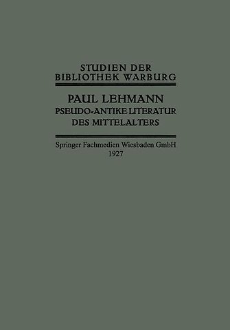 Pseudo-Antike Literatur des Mittelalters