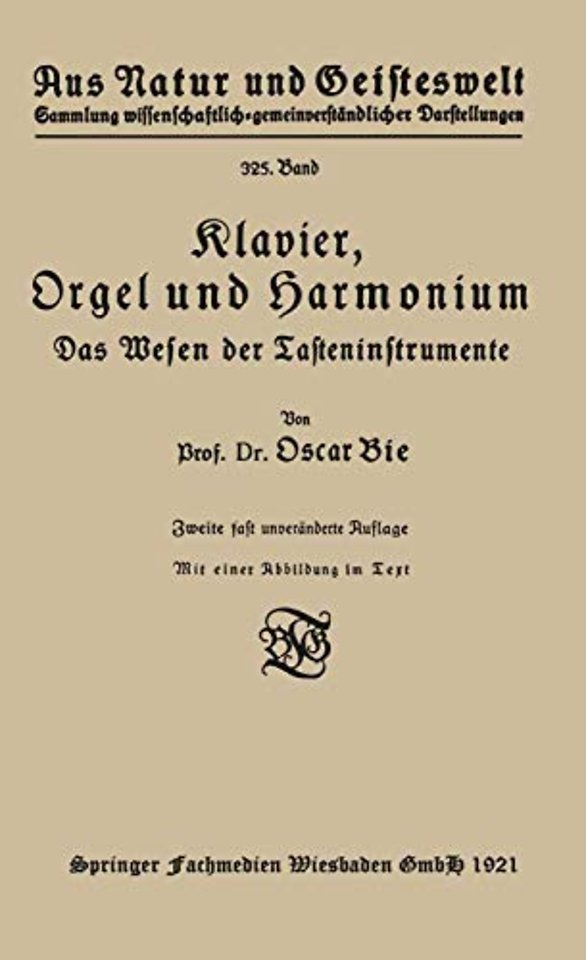 Klavier, Orgel und Harmonium