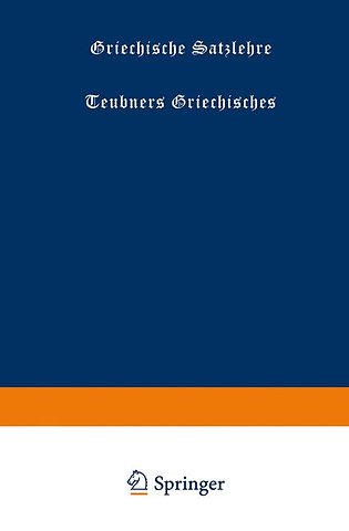 Griechische Satzlehre