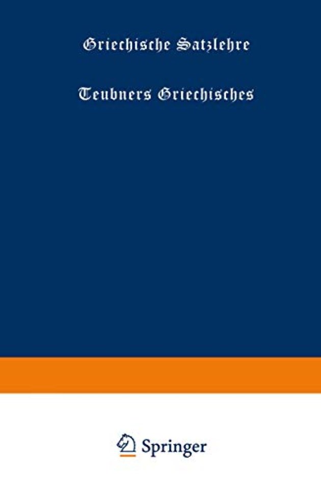 Griechische Satzlehre