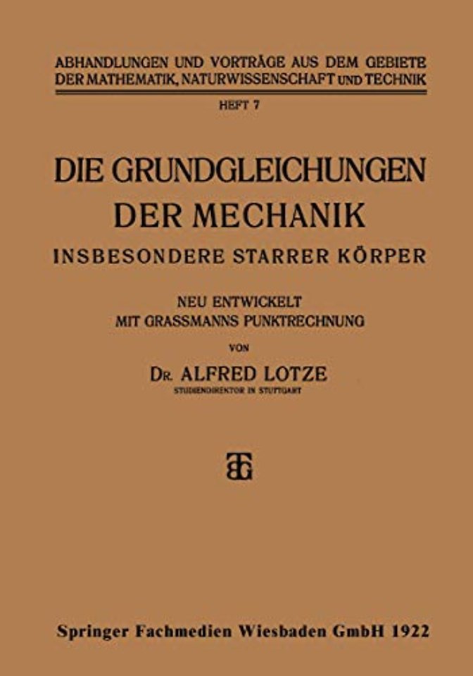 Die Grundgleichungen der Mechanik