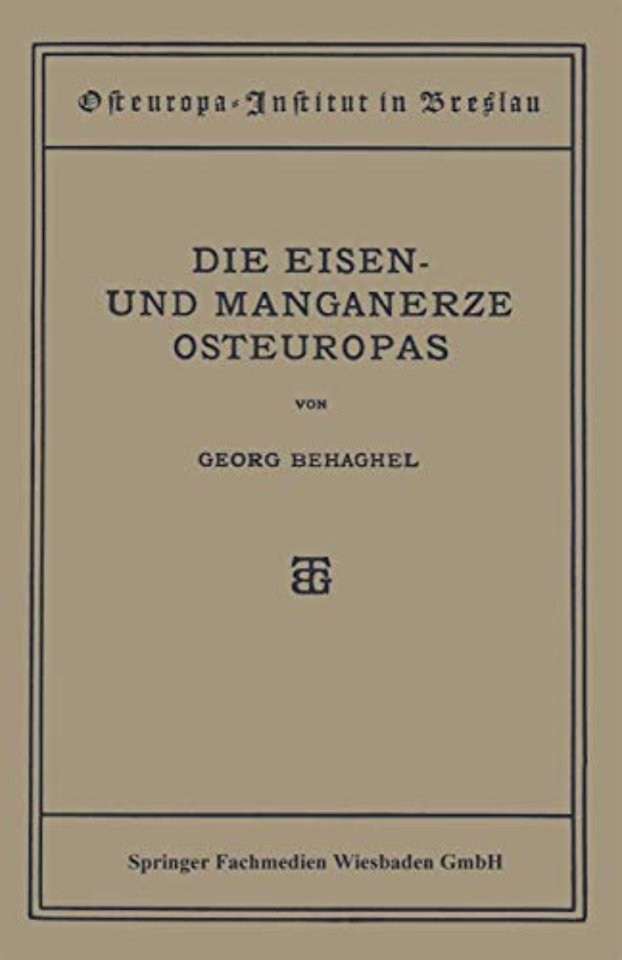 Die Eisen- und Manganerze Osteuropas