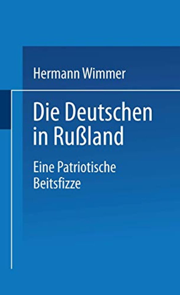 Die Deutschen in Rußland