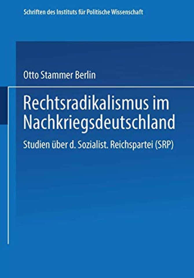 Rechtsradikalismus im Nachkriegsdeutschland