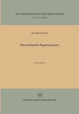 Das amerikanische Regierungssystem