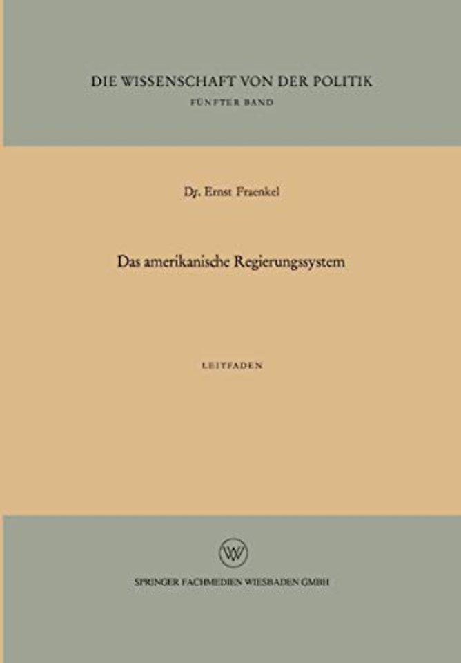 Das amerikanische Regierungssystem