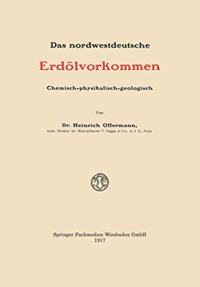 Das nordwestdeutsche Erdölvorkommen