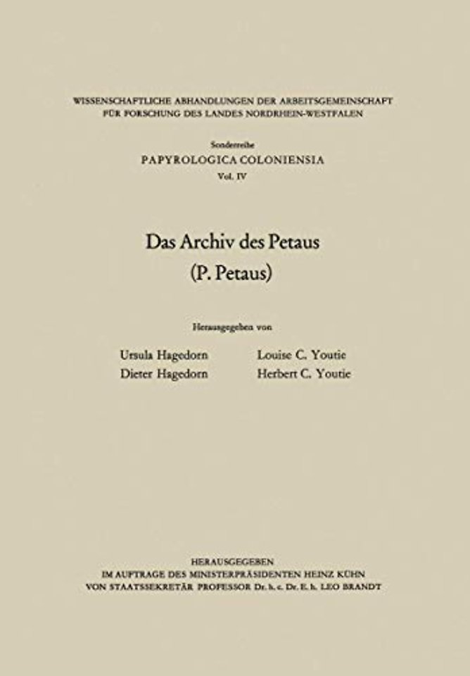 Das Archiv des Petaus