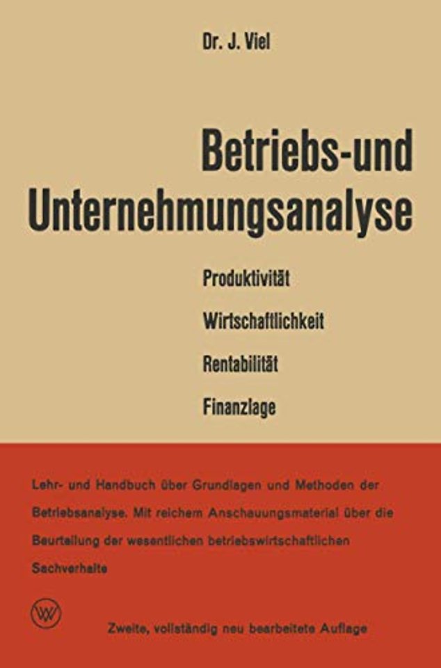 Betriebs- und Unternehmungsanalyse
