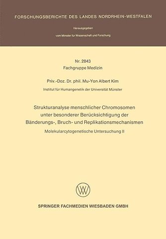 Strukturanalyse menschlicher Chromosomen unter besonderer Berücksichtigung der Bänderungs-, Bruch- und Replikationsmechanismen