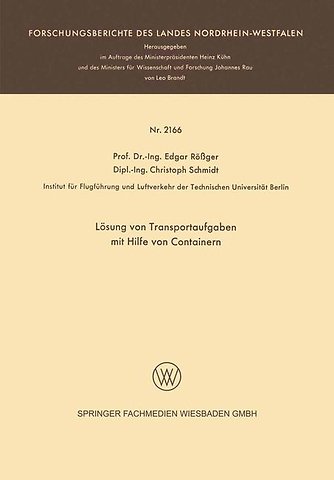 Lösung von Transportaufgaben mit Hilfe von Containern