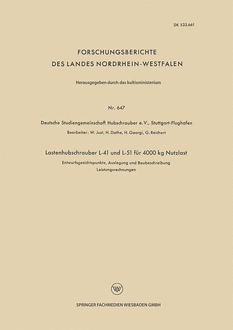 Lastenhubschrauber L-41 und L-51 für 4000 kg Nutzlast