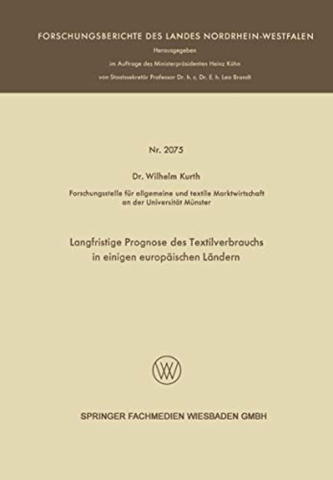 Langfristige Prognose des Textilverbrauchs in einigen europäischen Ländern