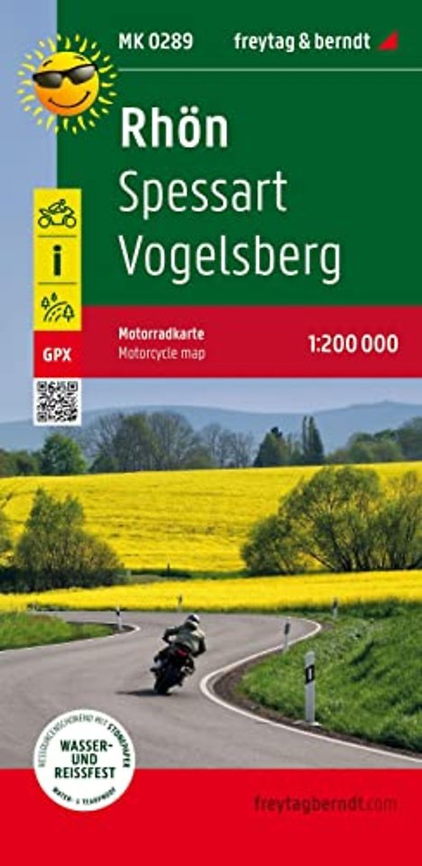Rhon Mountains - Spessart - Vogelsberg 1:200 000