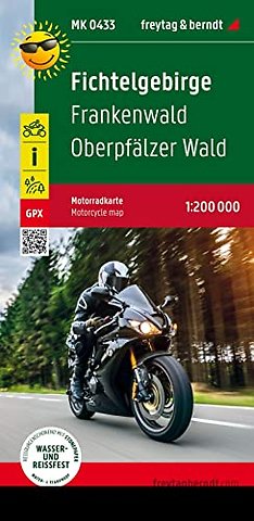 Fichtel Mountains - Franconian Woods Motorcycle map