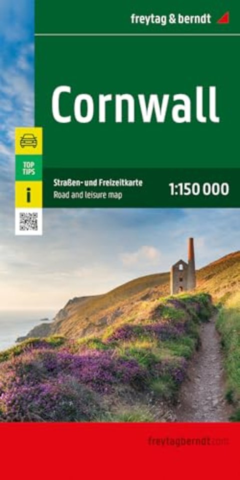 Cornwall road and Leisure Map 1:150,000