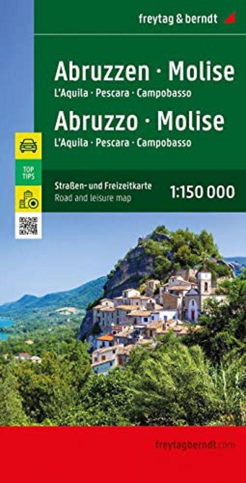 Abruzzo - Molise, Street and Activity Map 1:150.000, freytag