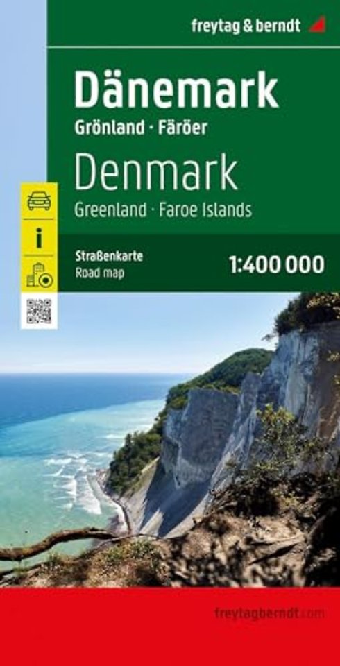 Denmark - Greenland - Faroe Islands Road Map 1:400,000