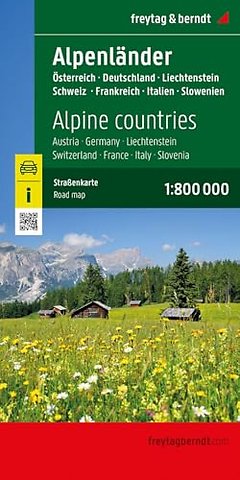 Alpine countries, Road Map 1:800.000