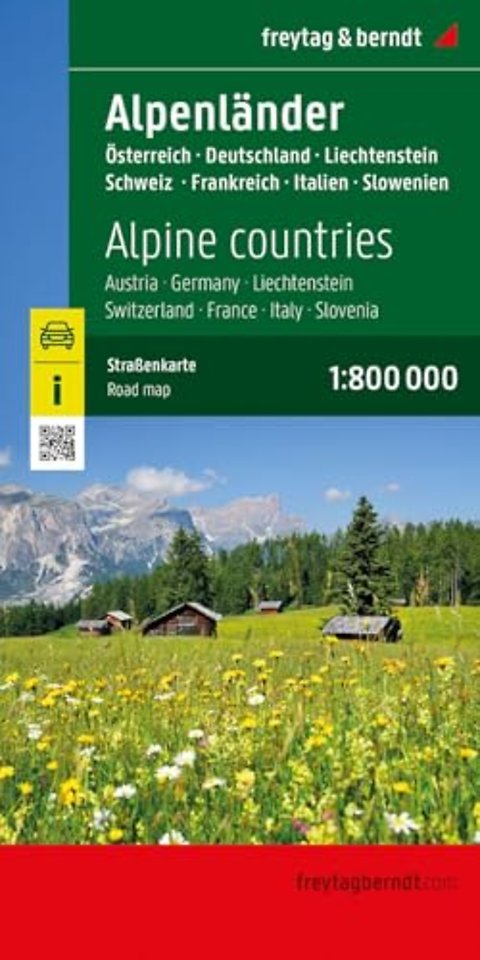 Alpine Countries Road and Leisure Map