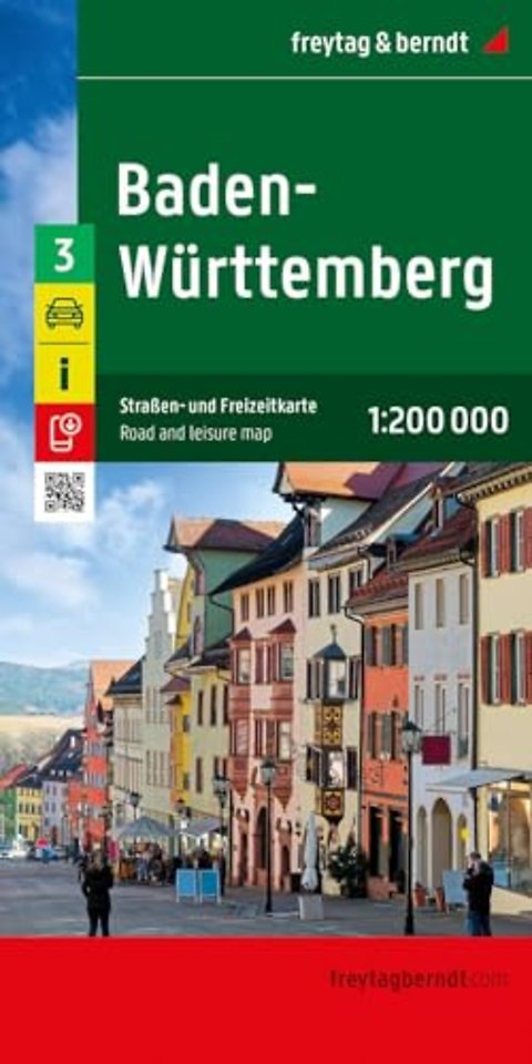 Baden-Wurttemmountain, Road map 1:200.000