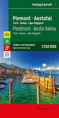 Piemont - Aosta Valley Road and Leisure Map