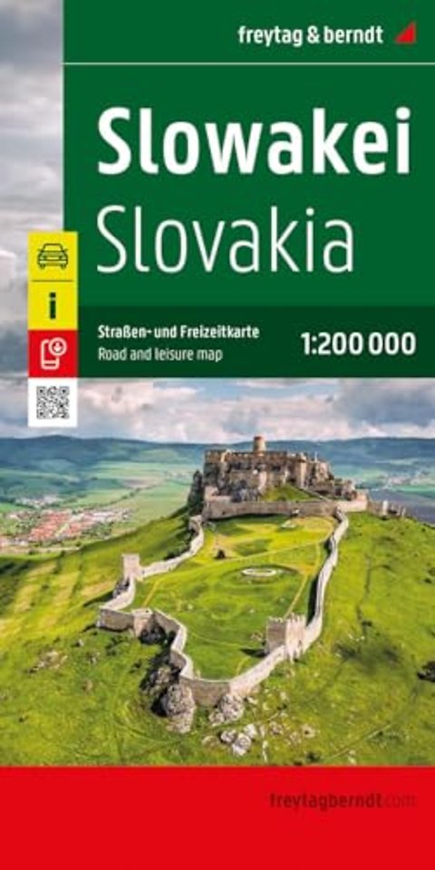 Slovakia, Road and Leisure Map 1:200,000