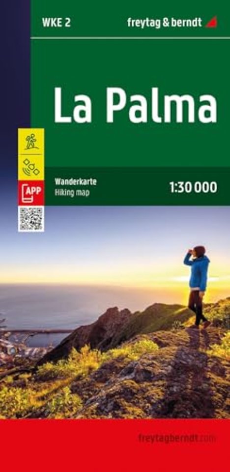 La Palma Hiking Map 1:30,000 scale