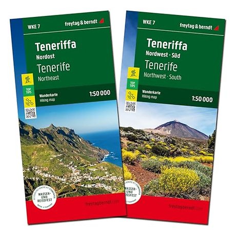 Tenerife North and South, Walking map Set 1:50.000