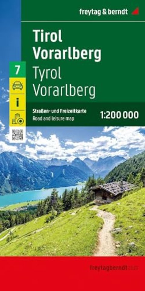 Tyrol - Voralberg Road and Leisure Map