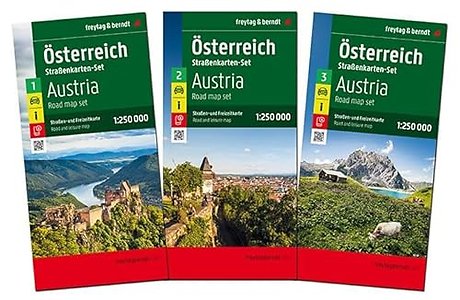 Austria Road Map Pack - 3 Map set