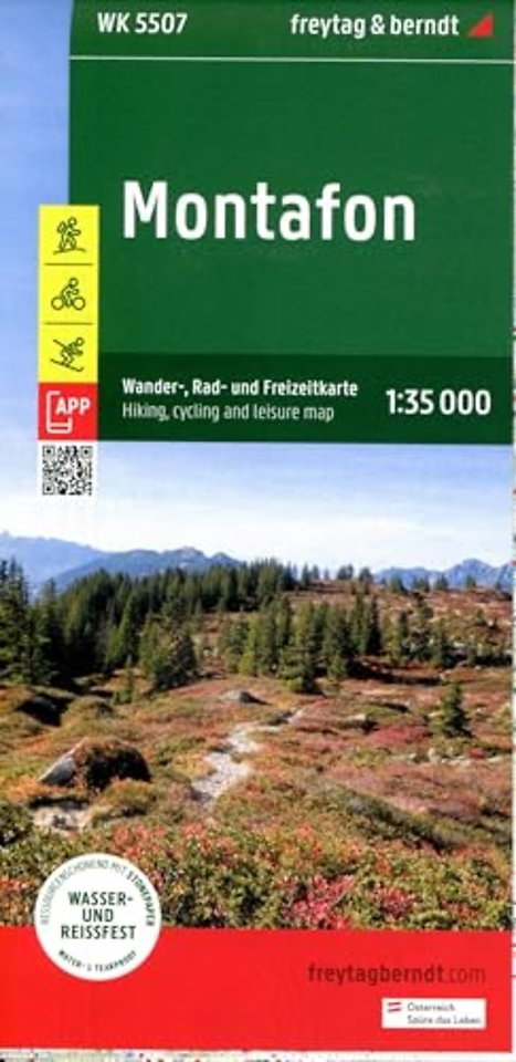 Montafon Hiking, Cycling & leisure Map