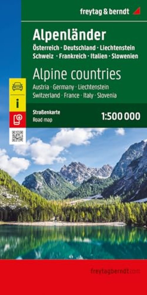 Alpine countries, Road map 1:500.000,