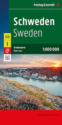 Sweden Road Map 1:600,000
