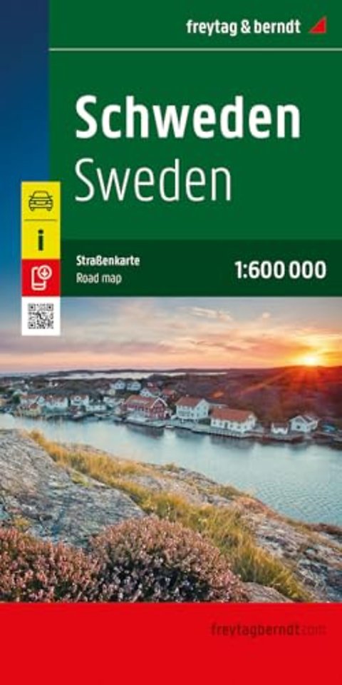 Sweden Road Map 1:600,000