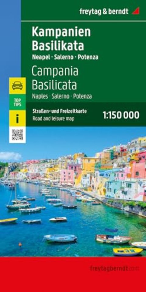 Campania Basilicata Road and Leisure Map