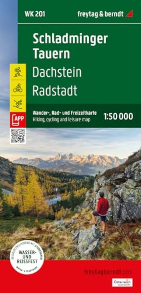 Schladminger Tauern Hiking, Cycling and Leisure Map