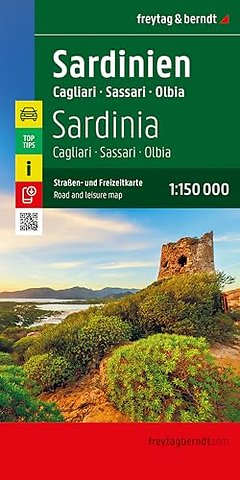 Sardinia Road and Leisure Map 1:150.000