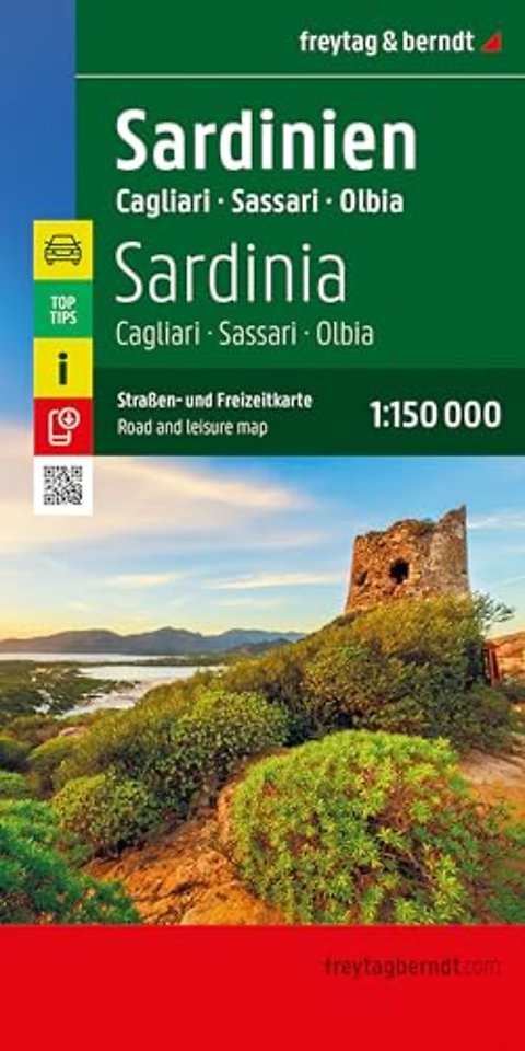 Sardinia Road and Leisure Map 1:150.000