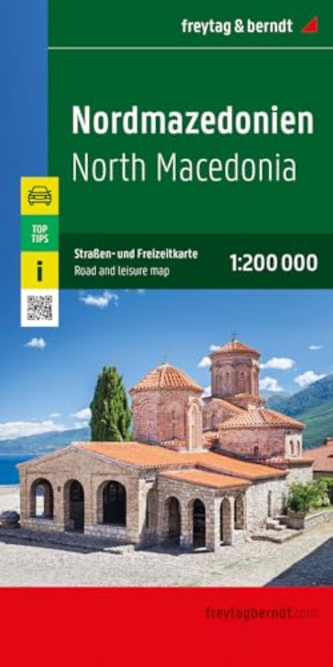 North Macedonia Road and Leisure Map