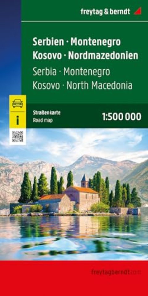 Serbia - Montenegro - North Macedonia Road Map
