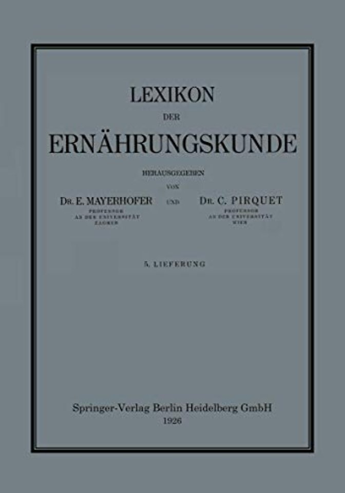 Lexikon der Ernährungskunde