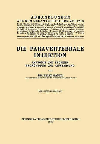 Die Paravertebrale Injektion