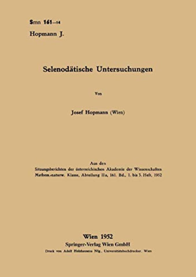 Selenodätische Untersuchungen