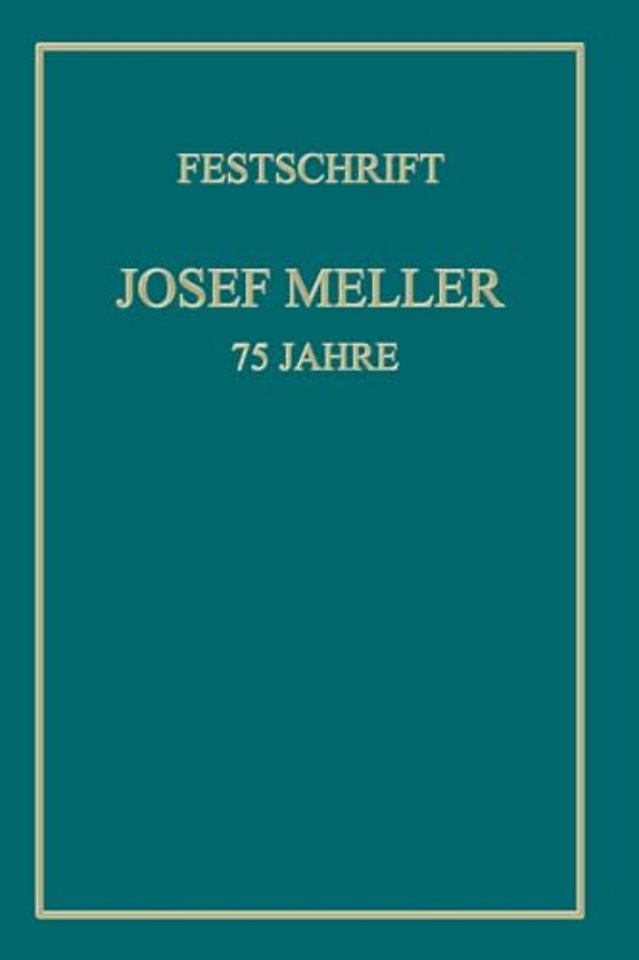 Festschrift Josef Meller