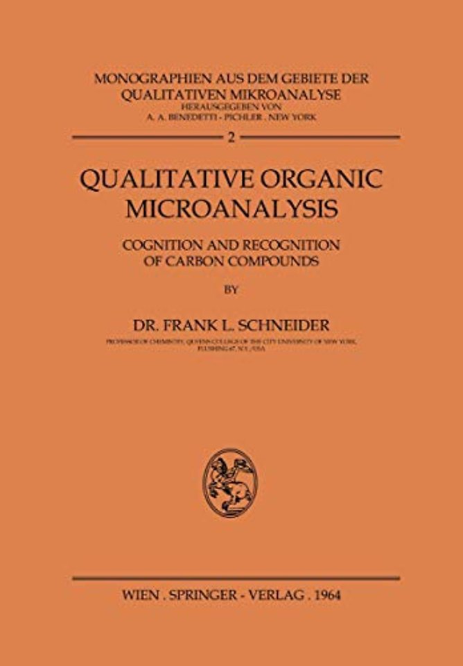 Qualitative Organic Microanalysis